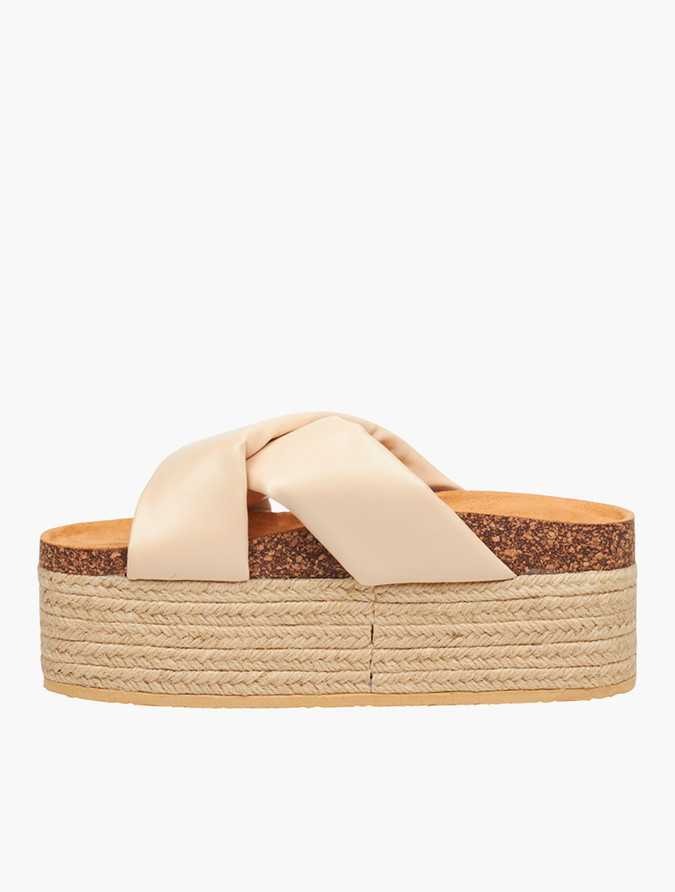 MyRunway Shop Miss Black Nude Zahara 4 Wedge Sandals for Women from
